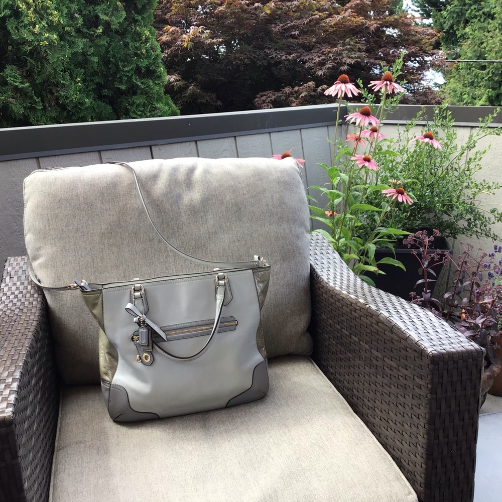 Coach Poppy Colorblock Leather Bag